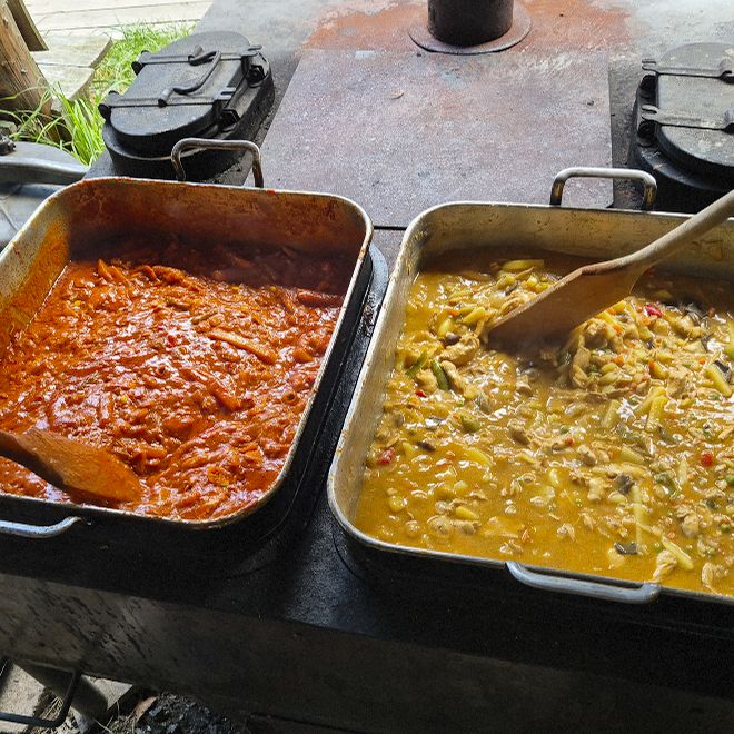 Táborová kuchyně – vaření v polní kuchyni